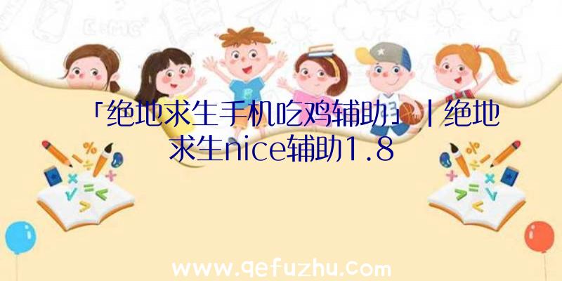 「绝地求生手机吃鸡辅助」|绝地求生nice辅助1.8